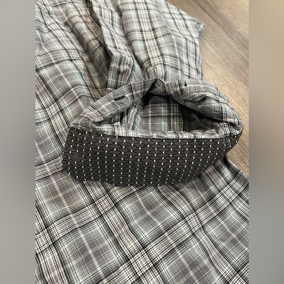 CINCH Men’s Medium Longe Sleeve Logo Plaid Cowboy Western Pattern Cuff RG - Picture 6 of 11